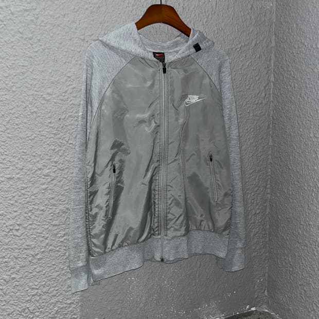 나이키 나일론 믹스 후드집업