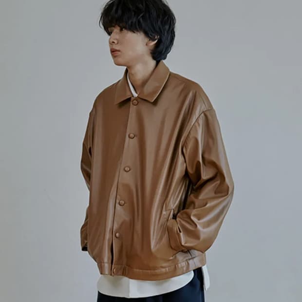  말렌 레더 자켓
