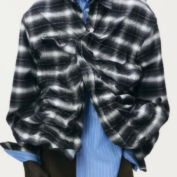 [M사이즈] H&M 글렌마틴스 포일드 플란넬 셔츠