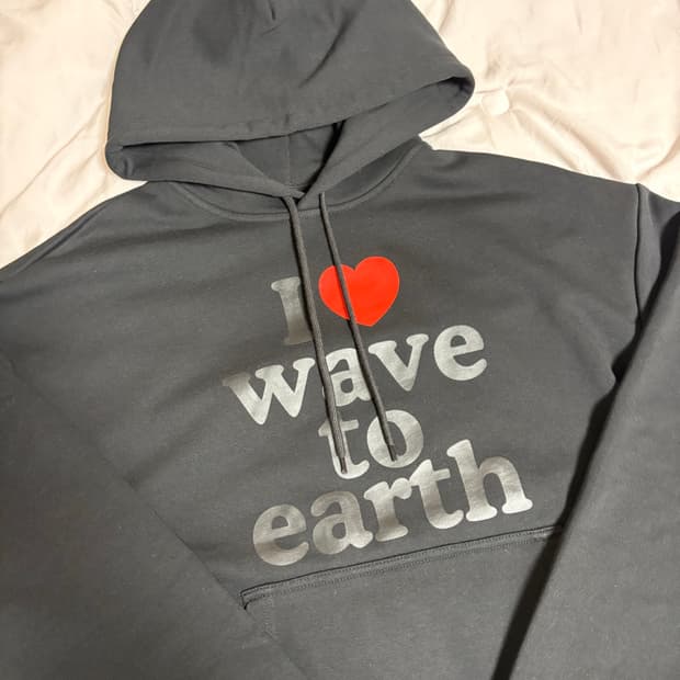 Wave to earth 웨이브투어스 블랙 후드