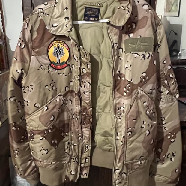 90s 알파인더스트리 MA-1 데저트 스톰 커스텀 자켓