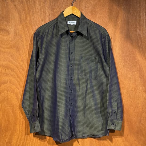 YSL 입생로랑 코튼 폴리 셔츠 L 드레스