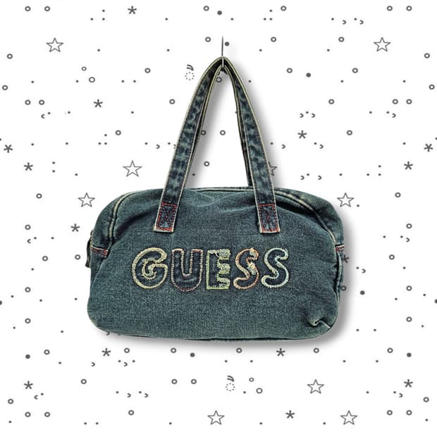 GUESS 게스 미니 데님 백