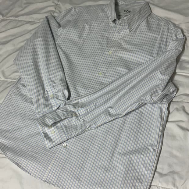 COS 스트라이프 코튼 셔츠 [L]