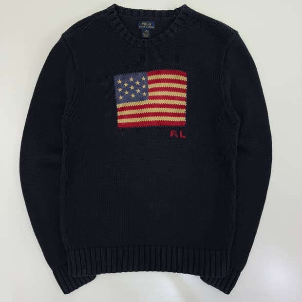 Polo 폴로 랄프로렌 신형 성조기 라운드 니트