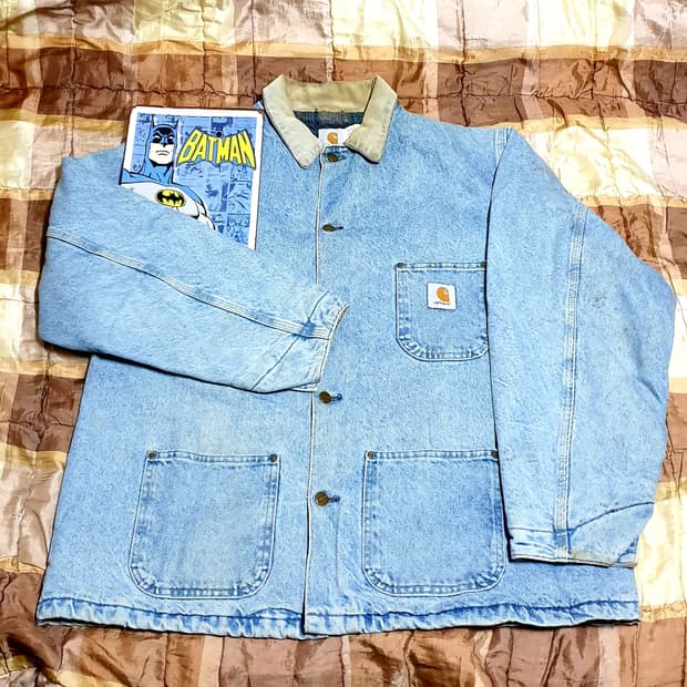 칼하트 연청 데님 초어 코트 US - XL 105 ~ 115