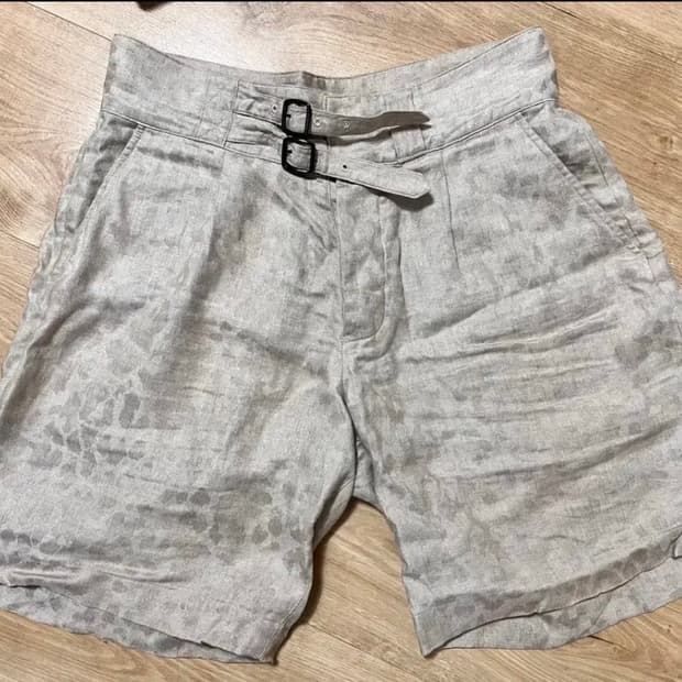 하버색 구르카 팬츠 반바지 린넨100