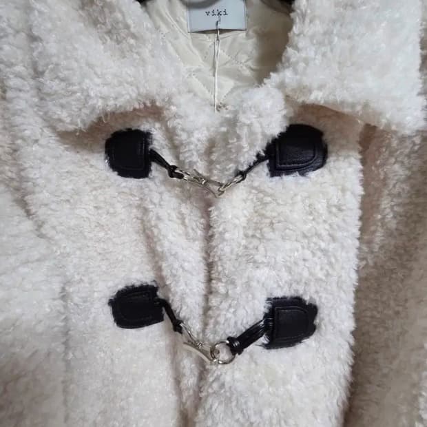 아이보리 덤블 부클 자켓