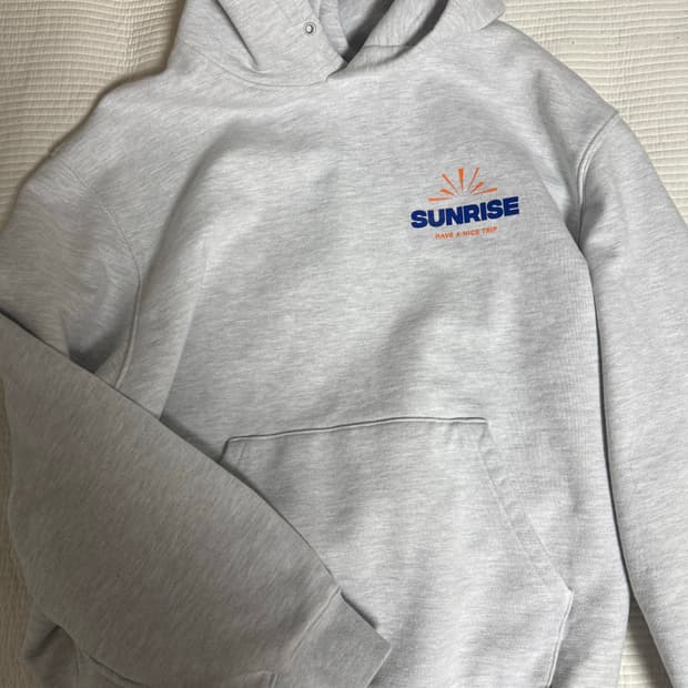 헬로선라이즈 그레이 후드티 S