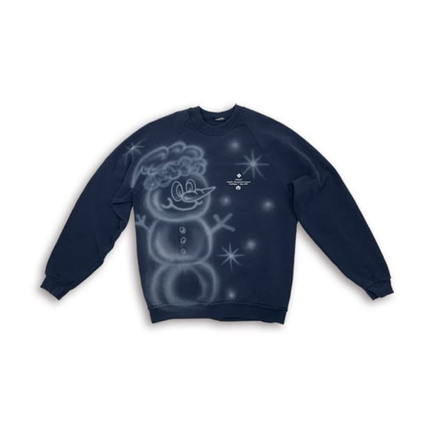 hara 2025 snowman sweatshirt (navy)