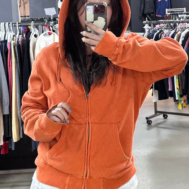 폴로 초록포니 후드집업