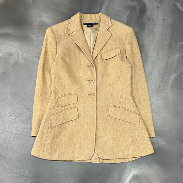  폴로랄프로렌 암패치 린넨 블레이저 y15911