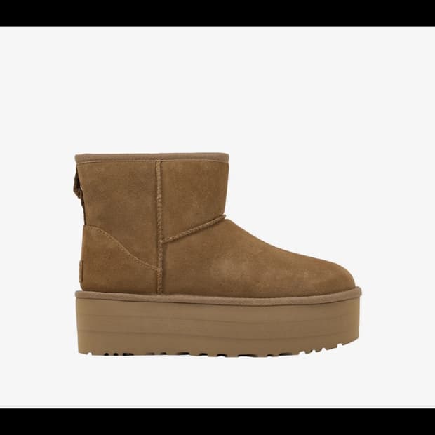 어그 클래식 미니 플랫폼 부츠 (체스트넛)