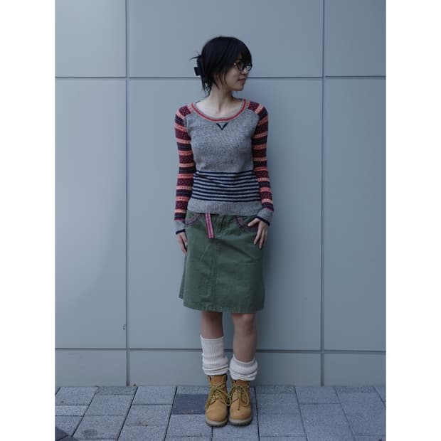 빈티지 노르딕 울 니트