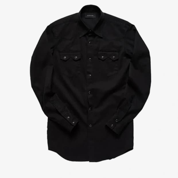 세비지 웨스턴 셔츠 블랙 L 박보검 착용