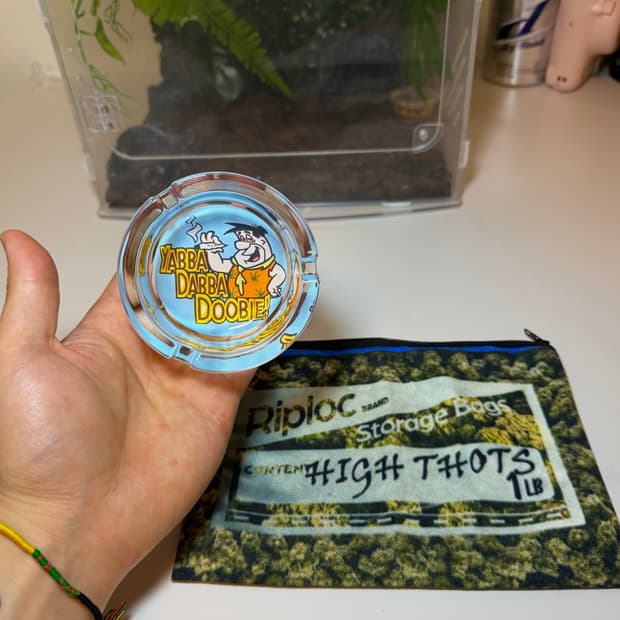 고인돌 가족 플린스톤 패러디 애쉬트레이 재떨이