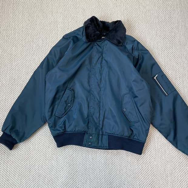 빈티지 B-1 플라이트 공군 자켓 