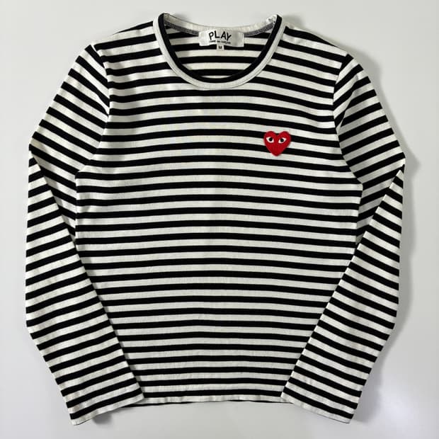 Comme des garcons 꼼데가르송 블랙 스트라이프 보더티