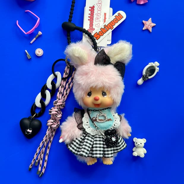 (66) ✨🐰🎀정품Hello Kitty × 치무탄 키링 커스텀