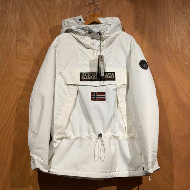 미사용)나파피리 스키 두 화이트 아노락 파카 점퍼 XXL