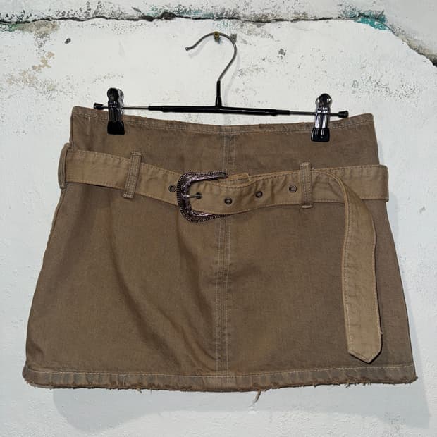 자라 데미지 벨트 스커트