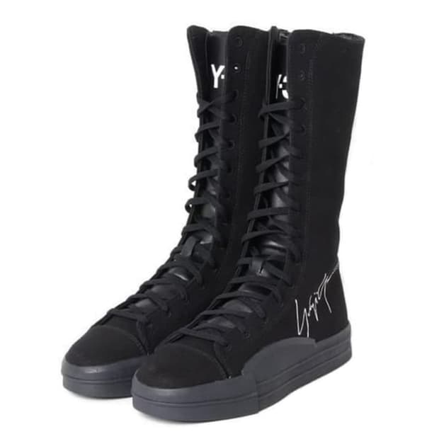 요지 야마모토 아디다스 하이 스니커즈 롱부츠