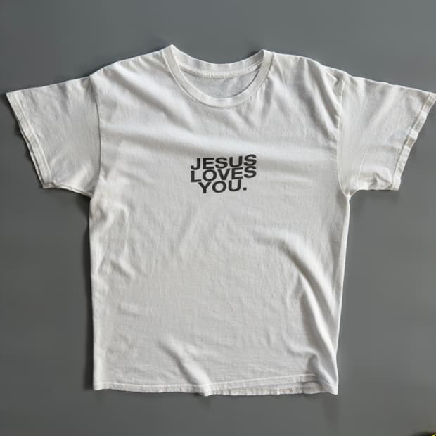 00s jesus loves you. 빈티지 티셔츠