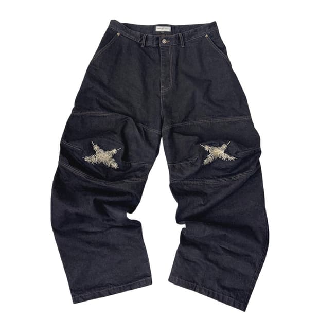 아오이로 오오키 페더 데님 팬츠 1사이즈 