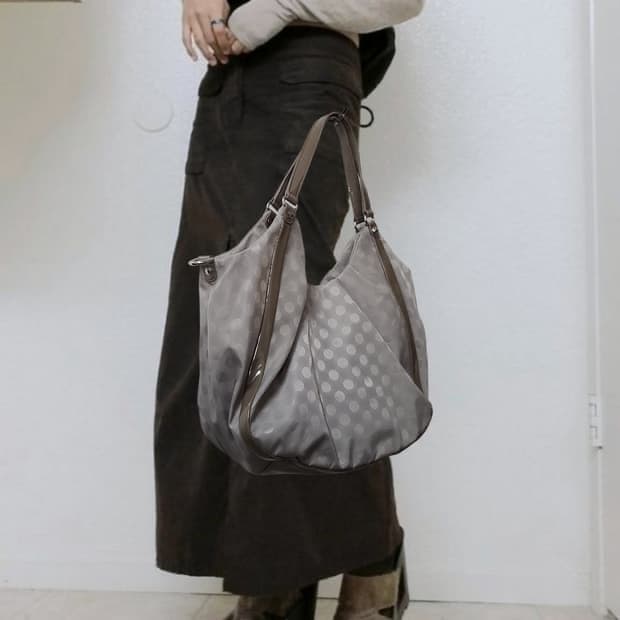 요지야마모토 도트 숄더백