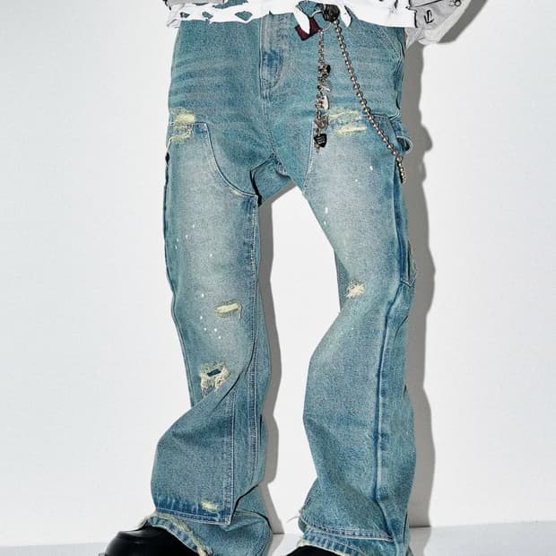 스키즘 인듀싱 부츠컷 데님 L