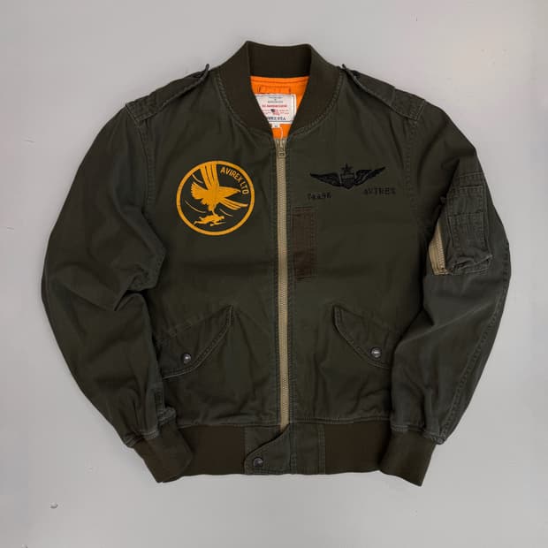 아비렉스 USA 코튼 팬텀 플라이트 봄버 자켓