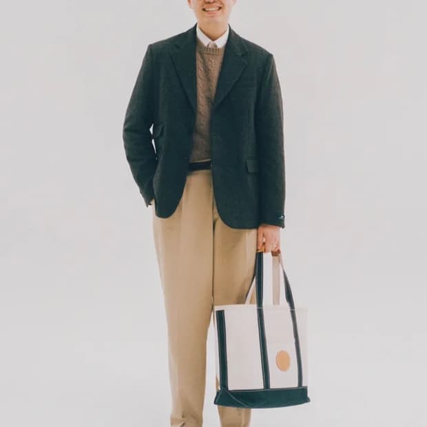 Yale 예일 헤리티지 울 블레이저 헤링본 브라운