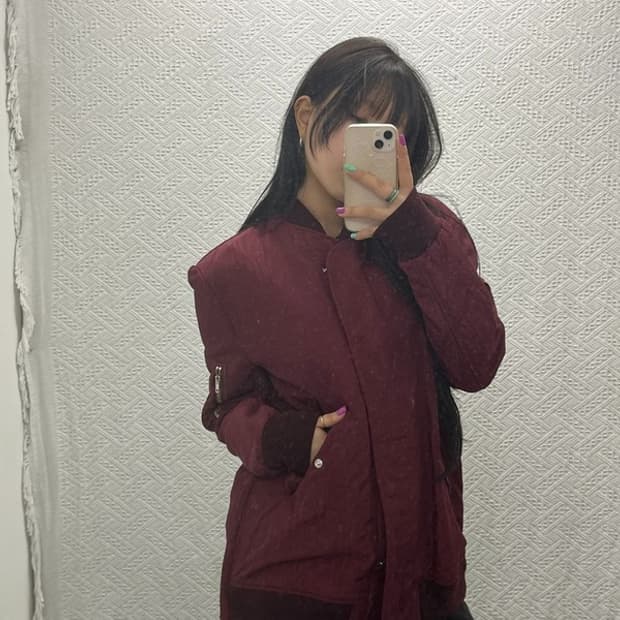 골든 구스 레트로 버건디 항공 자켓 M C06784