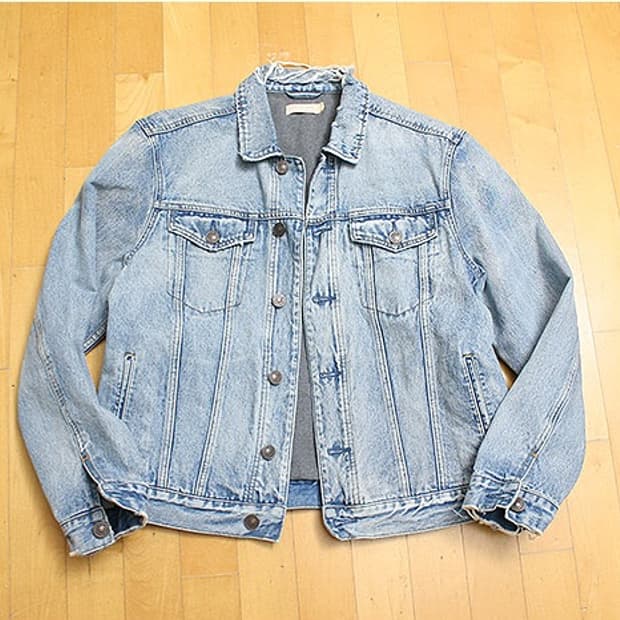 올세인츠 데미지 데님 자켓 M