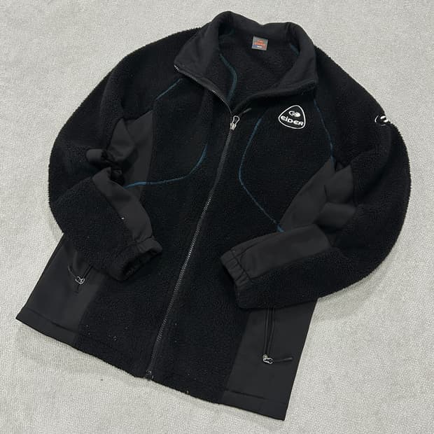 아이더 블랙 플리스 자켓 L
