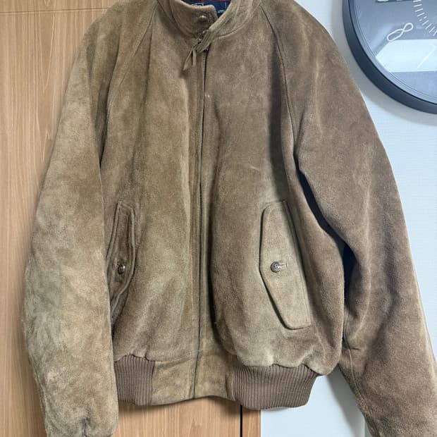 폴로 스웨리드 해링턴 자켓 m사이드