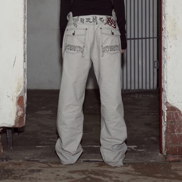 플리즈노팔로우 888 Devil Stitch Pants