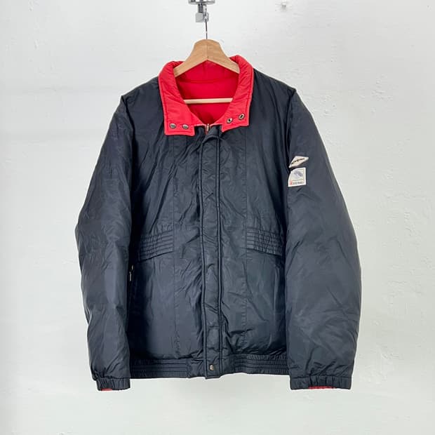 이브 생로랑 리버시블 다운 블루종 패딩 자켓