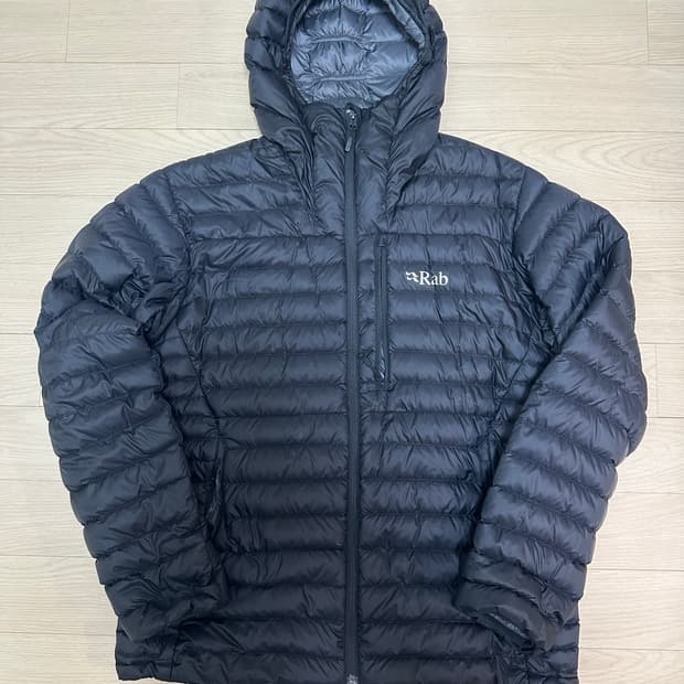 [L]Rab 마이크로라이트 알파인 자켓 Black