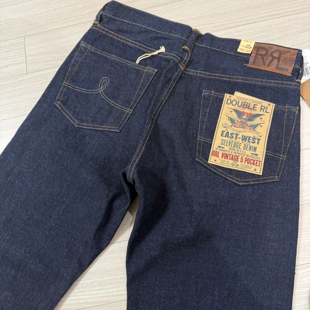 RRL 빈티지파이브포켓 이스트웨스트 32/32 새상품 팝니다