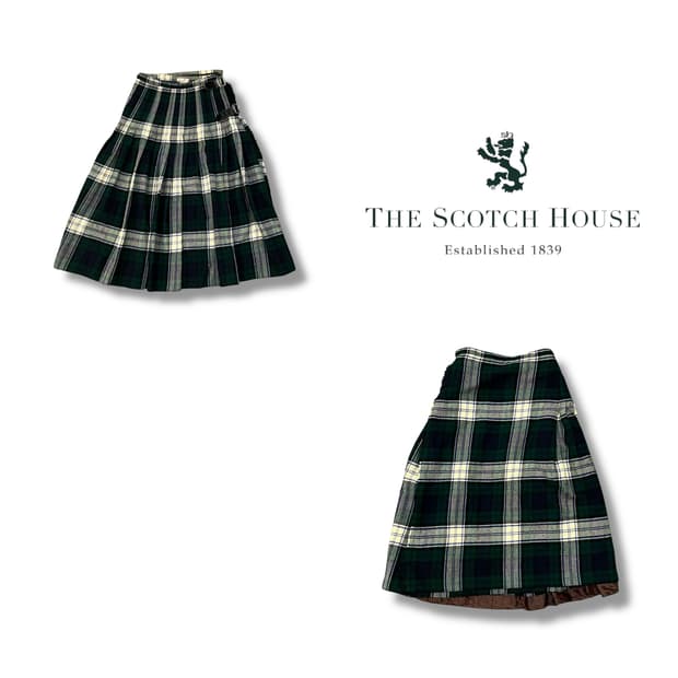  더 스코트 하우스 체크 킬트 스커트 y14279