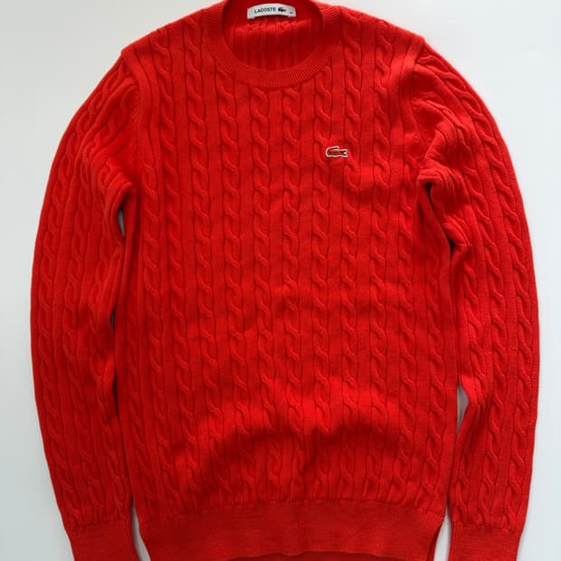 라코스테 케이블 니트