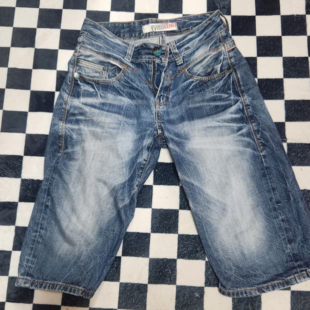 에비수 데님 버뮤다팬츠