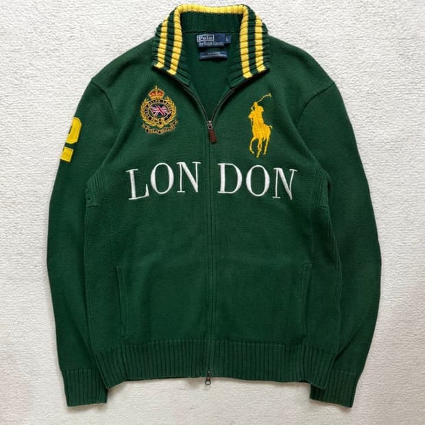 폴로 런던 치프키프 니트집업
