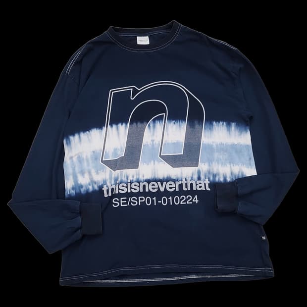 디스이즈네버댓 타이다이 N로고 롱슬리브