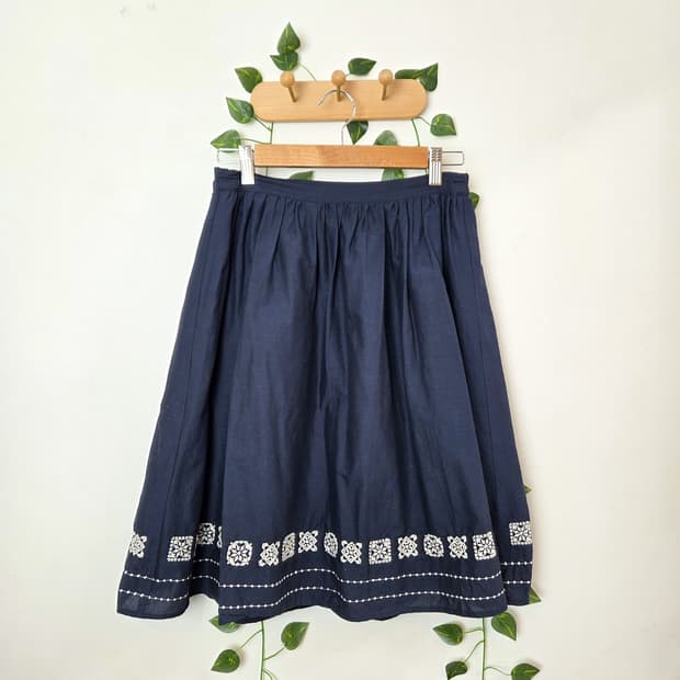 ehka sopo 미디 자수 스커트