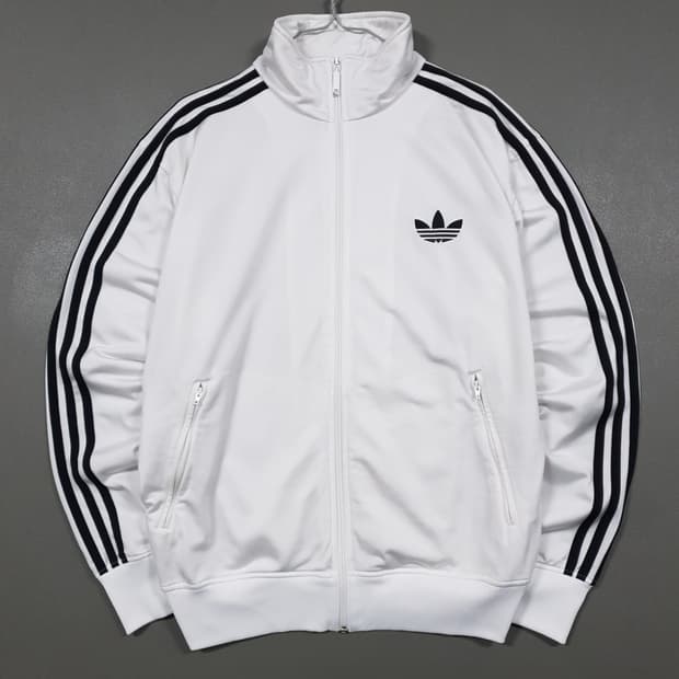 실측 XL) 아디다스 희귀 대장급 유로파 파이어버드 트랙탑 져지 화이트