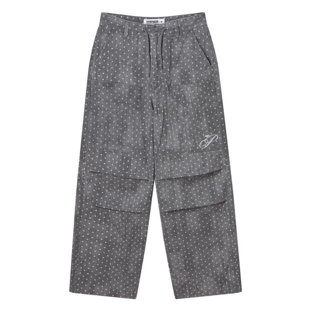 프렌다 도트 팬츠 DOT DART TWILL PANTS CHARCOAL