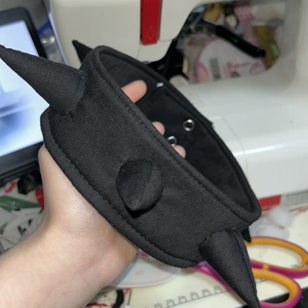 패브릭 블랙 초커