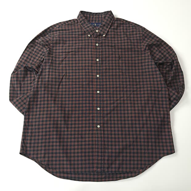 CA491 2XL 폴로 00s 프레피 모던 타탄체크 셔츠 남방